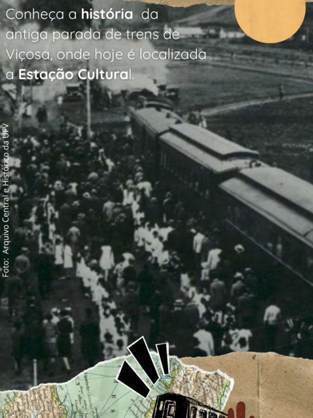 De parada de trens à Estação Cultural.